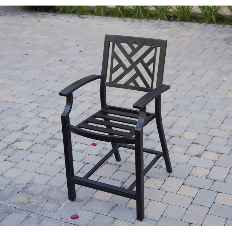 Red Barrel Studio® 43" Patio Bar Stool with Cushion Wayfair